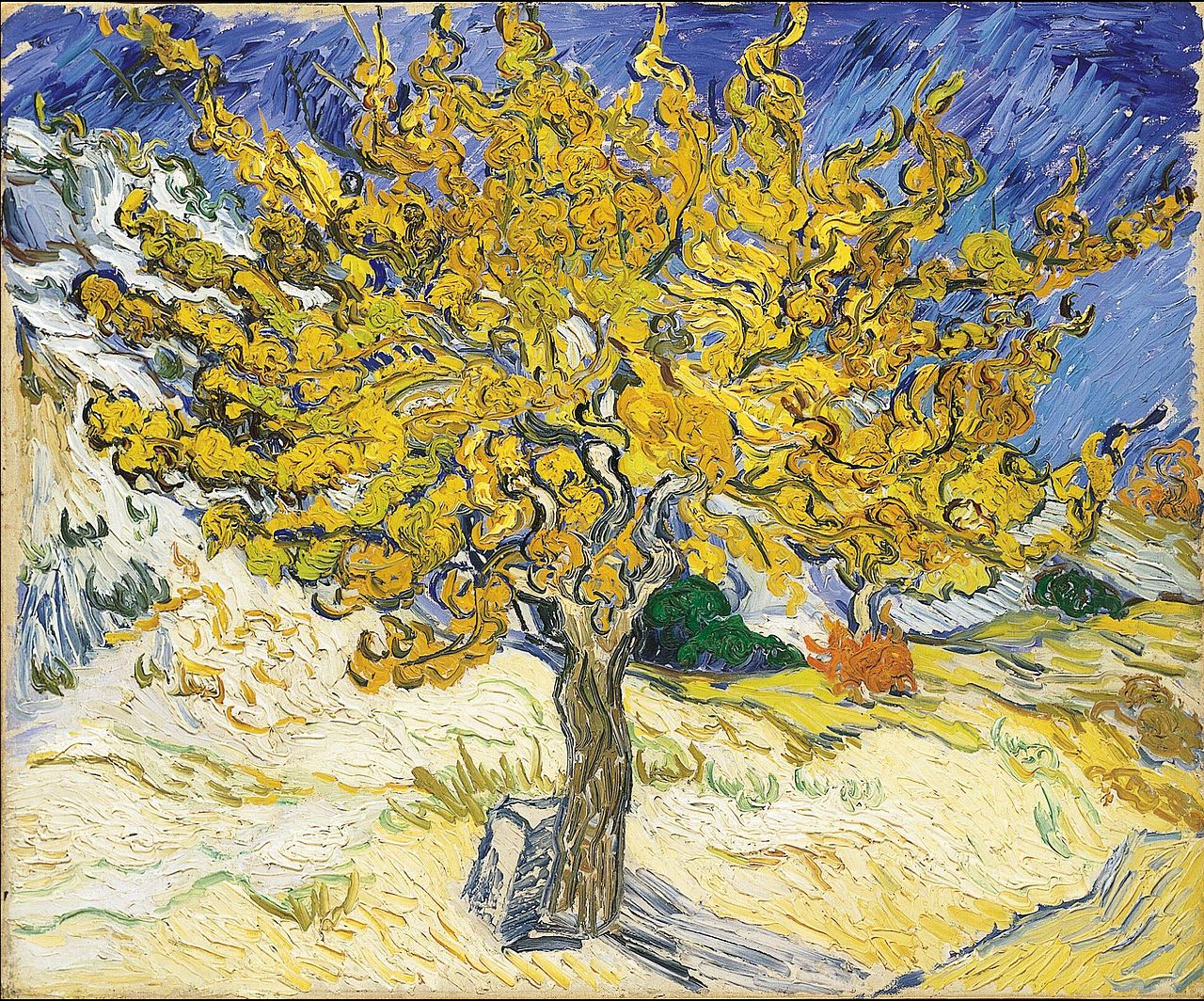 Vincent van Gogh’s The Mulberry Tree: Autumn’s Fiery Whisper