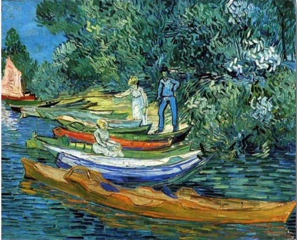 Van Gogh’s Captivating River Scene Oil Painting