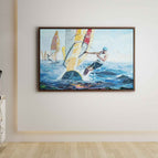 Stretch-Walnut Frame / 24*36inches