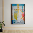 Stretch-Walnut Frame / 24*36inches