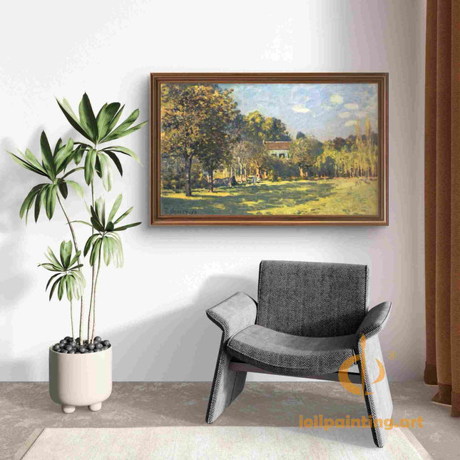 "John Constable's 'Countryside Serenity' - Hand-Painted Landscape Oil Painting Reproduction"