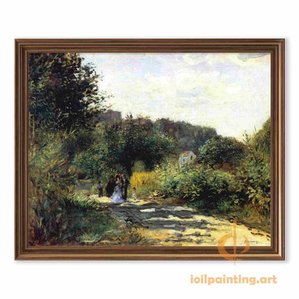 "Pierre-Auguste Renoir's 'Garden Pathway' - Premium Hand-Painted Oil Painting Reproduction"