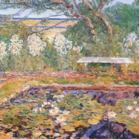 "Claude Monet's 'Serene Water Lily Garden' - Hand-Painted Impressionist Oil Painting Reproduction"