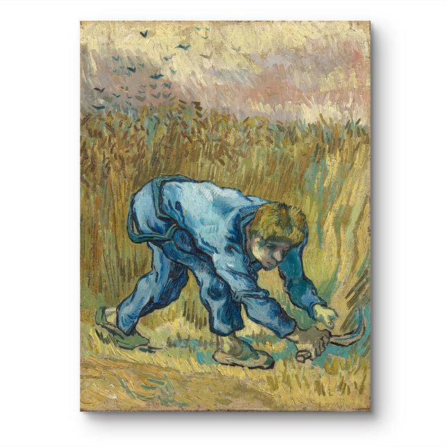 "Vincent van Gogh's 'The Reaper' - Premium Hand-Painted Oil Reproduction on Canvas"