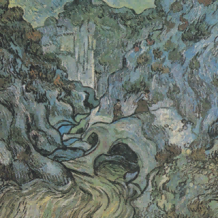 "Vincent van Gogh's 'Mountain Stream Landscape' - Premium Hand-Painted Oil Reproduction on Canvas"