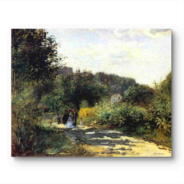 "Pierre-Auguste Renoir's 'Garden Pathway' - Premium Hand-Painted Oil Painting Reproduction"