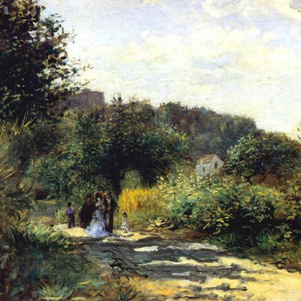 "Pierre-Auguste Renoir's 'Garden Pathway' - Premium Hand-Painted Oil Painting Reproduction"