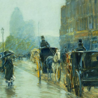 "Claude Monet's 'Foggy Parisian Morning' - Hand-Painted Impressionist Oil Painting Reproduction"