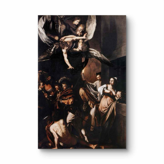 "Caravaggio's 'The Beheading of Saint John the Baptist' - Hand-Painted Baroque Oil Painting Reproduction"