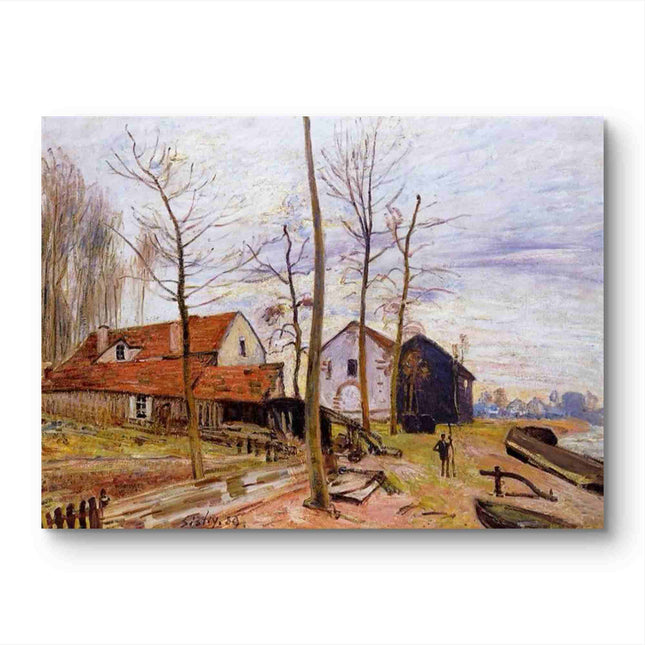 "Jean-Baptiste-Camille Corot's 'Serene Countryside' - Hand-Painted Landscape Oil Painting Reproduction"