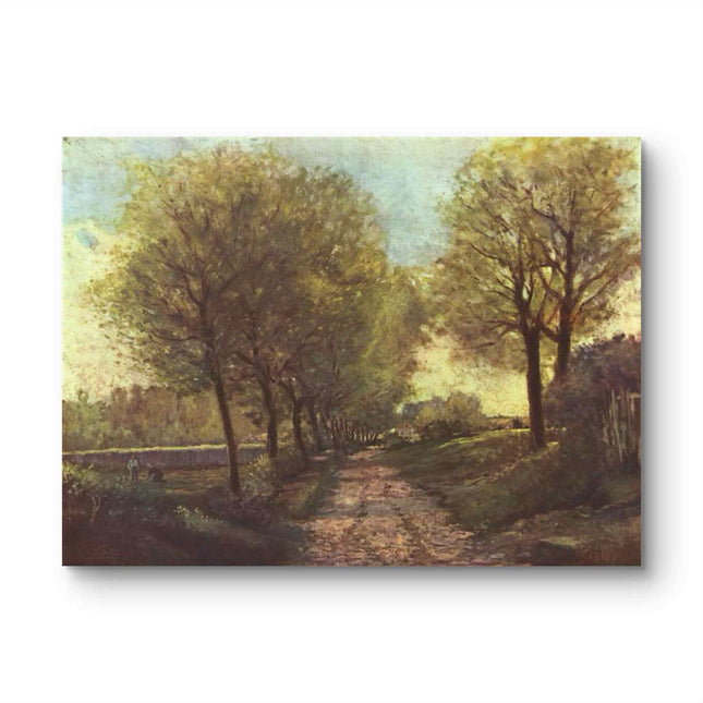 "John Constable's 'Sunlit Forest Path' - Hand-Painted Landscape Oil Painting Reproduction"