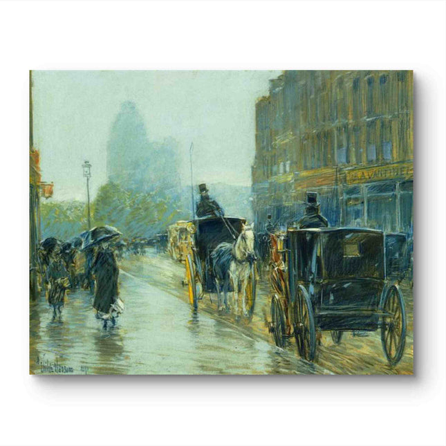 "Claude Monet's 'Foggy Parisian Morning' - Hand-Painted Impressionist Oil Painting Reproduction"
