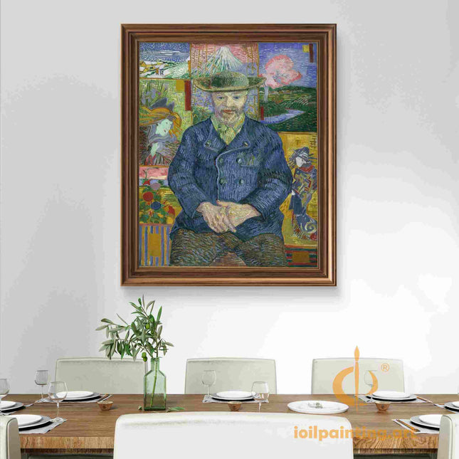 "Vincent van Gogh's 'The Contemplative Man' - Premium Hand-Painted Oil Reproduction on Canvas"