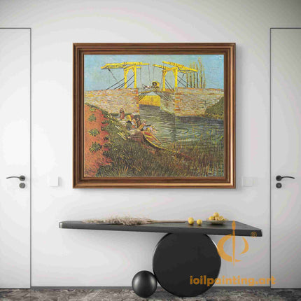 "Vincent van Gogh's 'The Langlois Bridge at Arles' - Premium Hand-Painted Oil Reproduction on Canvas"
