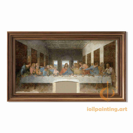 "Leonardo da Vinci's 'The Last Supper' - Hand-Painted Renaissance Oil Painting Reproduction"