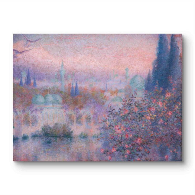 "Oriental Dreamscape - Premium Hand-Painted Oil Reproduction on Canvas"