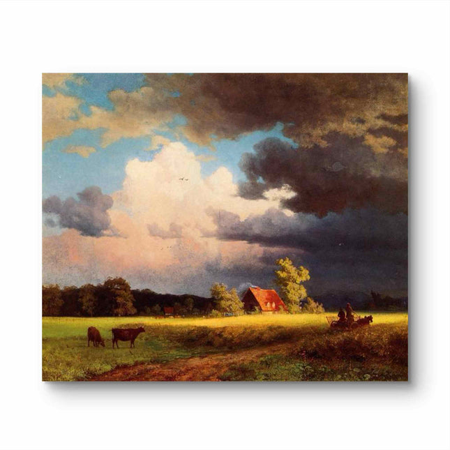 "John Constable's 'Pastoral Serenity' - Hand-Painted English Countryside Oil Painting Reproduction"