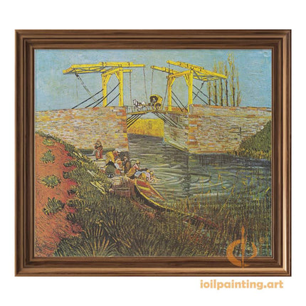 "Vincent van Gogh's 'The Langlois Bridge at Arles' - Premium Hand-Painted Oil Reproduction on Canvas"