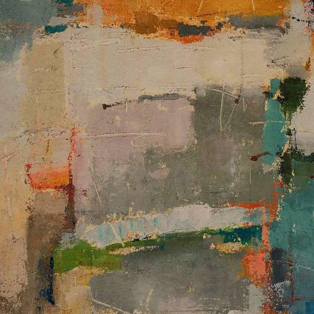"Vibrant Abstract Oil Painting - Bold Colorful Canvas Art for Modern Home Decor | Handmade Wall Art"