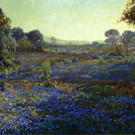 "Vincent van Gogh's 'Blue Flower Meadow' - Premium Hand-Painted Oil Reproduction on Canvas"