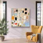 Stretch-White Frame / 36*36inches