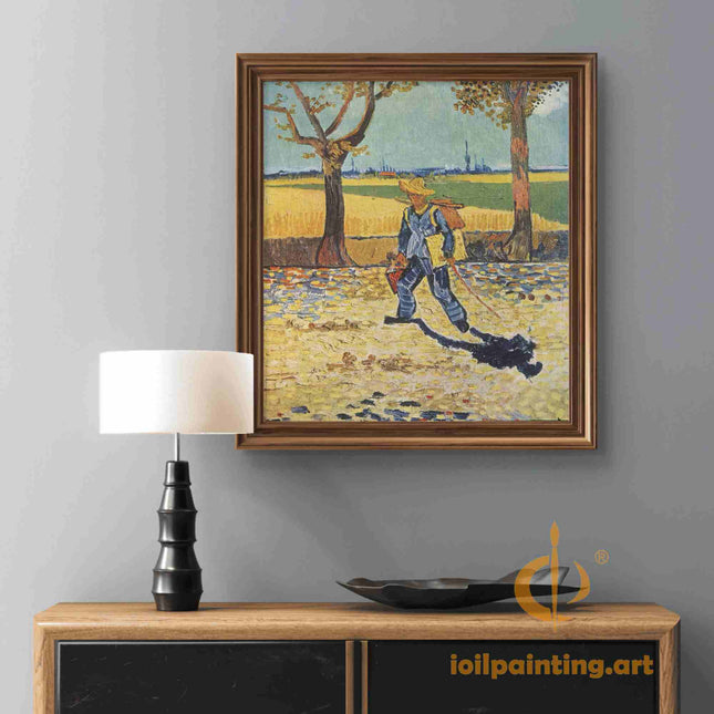 "Vincent van Gogh's 'The Painter on the Road to Tarascon' - Premium Hand-Painted Oil Reproduction on Canvas"