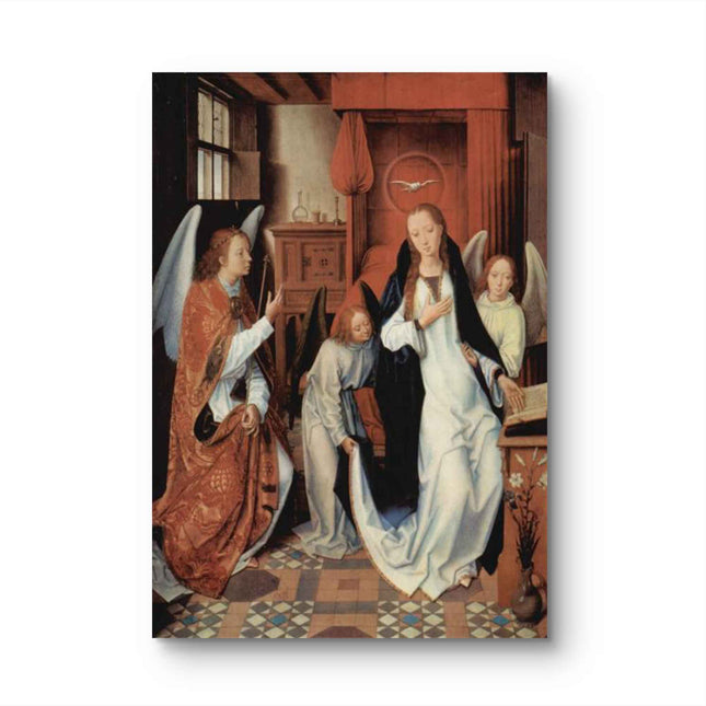 "Fra Angelico's 'The Annunciation' - Hand-Painted Renaissance Oil Painting Reproduction"