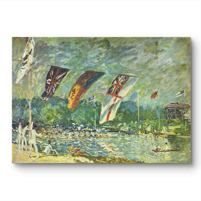 "Georges Seurat's 'Bathers at Asnières' - Hand-Painted Post-Impressionist Oil Painting Reproduction"