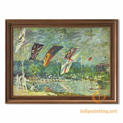 "Georges Seurat's 'Bathers at Asnières' - Hand-Painted Post-Impressionist Oil Painting Reproduction"