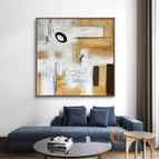 Stretch-Walnut Frame / 36*36inches