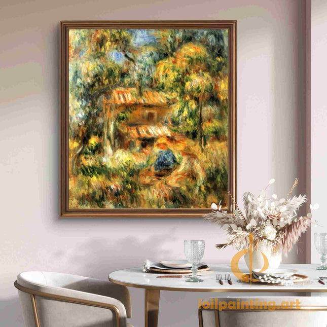 "Pierre-Auguste Renoir's 'Sunlit Country Retreat' - Premium Hand-Painted Oil Painting Reproduction"