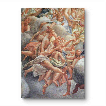 "Raphael's 'Sistine Madonna Cherubs' - Hand-Painted Renaissance Oil Painting Reproduction"