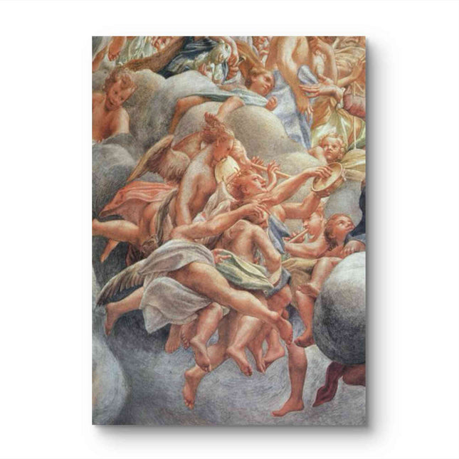 "Raphael's 'Sistine Madonna Cherubs' - Hand-Painted Renaissance Oil Painting Reproduction"