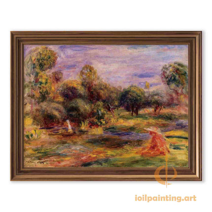 "Pierre-Auguste Renoir's 'Tranquil Forest Retreat' - Premium Hand-Painted Oil Painting Reproduction"