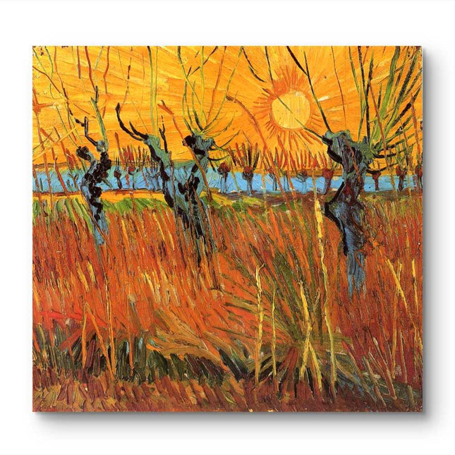 "Vincent van Gogh's 'Sunlit Field with Twisted Trees' - Premium Hand-Painted Oil Reproduction on Canvas"