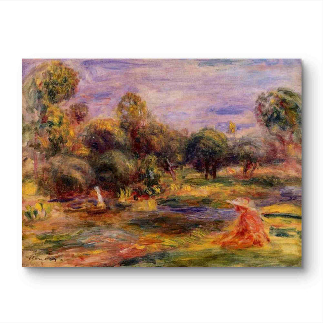 "Pierre-Auguste Renoir's 'Tranquil Forest Retreat' - Premium Hand-Painted Oil Painting Reproduction"