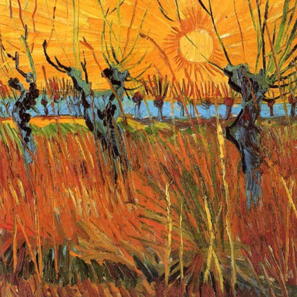"Vincent van Gogh's 'Sunlit Field with Twisted Trees' - Premium Hand-Painted Oil Reproduction on Canvas"