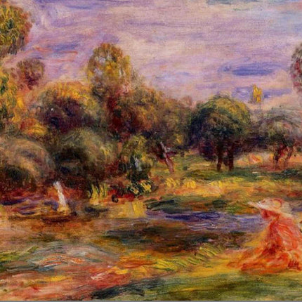"Pierre-Auguste Renoir's 'Tranquil Forest Retreat' - Premium Hand-Painted Oil Painting Reproduction"