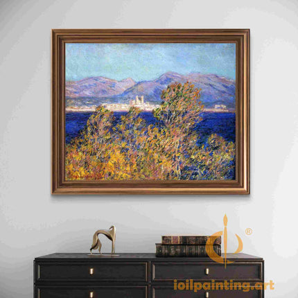"Impressionist Mountain Landscape - Premium Hand-Painted Oil Reproduction on Canvas"