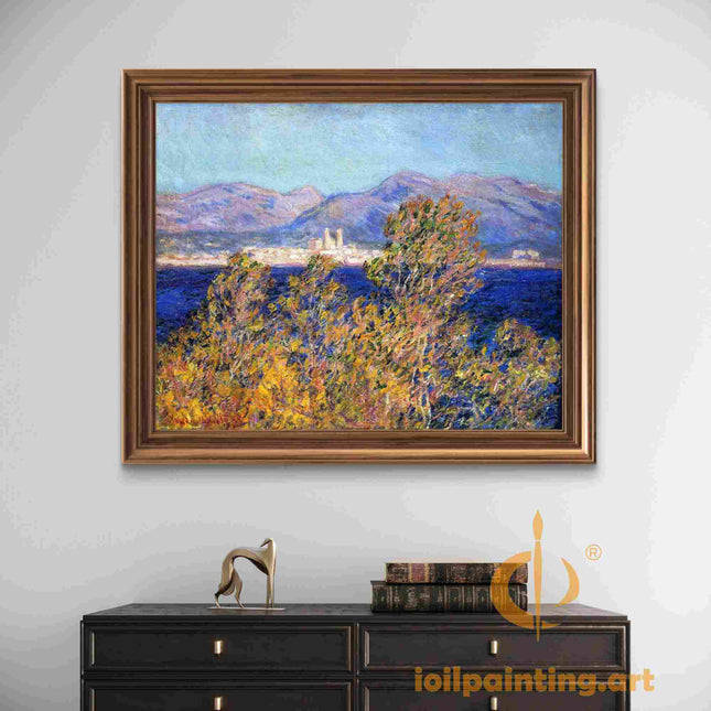 "Impressionist Mountain Landscape - Premium Hand-Painted Oil Reproduction on Canvas"