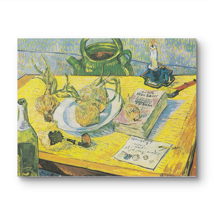 "Vincent van Gogh's 'Still Life with Onions' - Premium Hand-Painted Oil Reproduction on Canvas"