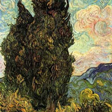 "Vincent van Gogh's 'Cypress Tree' - Premium Hand-Painted Oil Reproduction on Canvas"