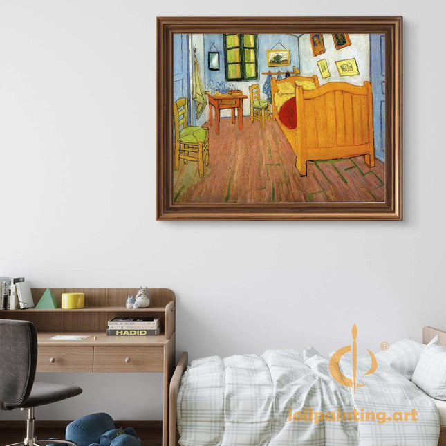"Vincent van Gogh 'Bedroom in Arles' Museum-Quality Reproduction - Iconic Post-Impressionist Interior Painting"