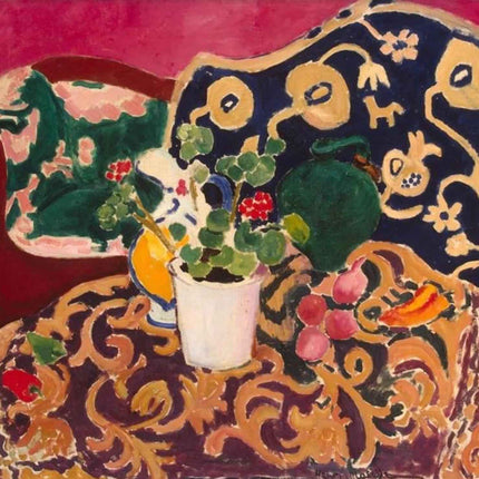 "Henri Matisse Still Life Oil Painting Reproduction - Vibrant Fauvist Floral Artwork for Modern Home Decor"
