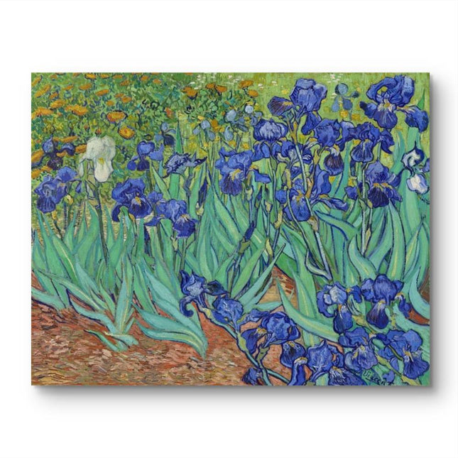 "Vincent van Gogh 'Irises' Museum-Quality Reproduction - Iconic Post-Impressionist Floral Masterpiece"