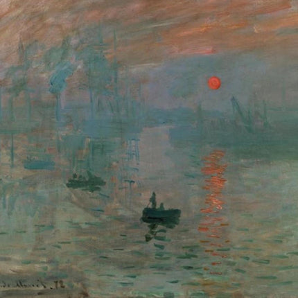 "Claude Monet 'Impression, Sunrise' Museum-Quality Reproduction - Iconic Impressionist Masterpiece Oil Painting"