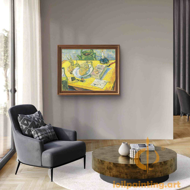 "Vincent van Gogh's 'Still Life with Onions' - Premium Hand-Painted Oil Reproduction on Canvas"