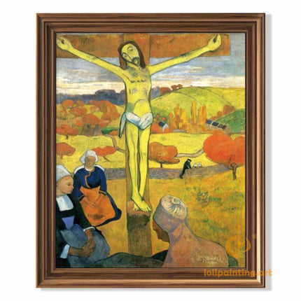 "Gauguin's 'Yellow Christ' Museum-Quality Reproduction - Iconic Post-Impressionist Religious Oil Painting"
