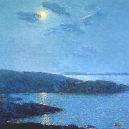 "Ivan Aivazovsky's 'Moonlit Sea Serenity' - Hand-Painted Romantic Oil Painting Reproduction"