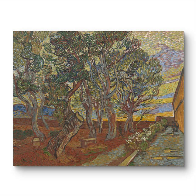 "Vincent van Gogh's 'Enchanted Forest Path' - Premium Hand-Painted Oil Reproduction on Canvas"